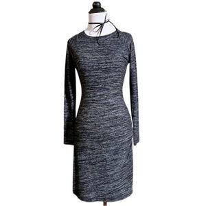 Classic Banana Republic Heathered Sweater-Dress in Dark Grey